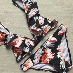 Ruffle Floral Bikini